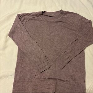 lululemon athletica Women's Lavender Crew Neck Sweater